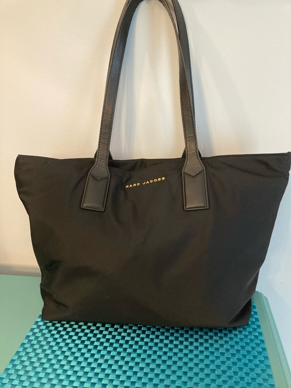 Marc Jacobs Black Nylon Tote Bag with Logo - Picture 2 of 16
